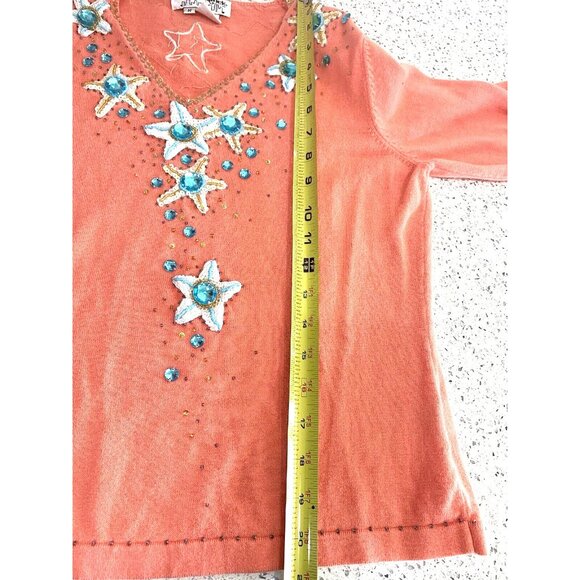 Vintage Jack B Quick Women's Top Size Medium Starfish - Picture 13 of 15